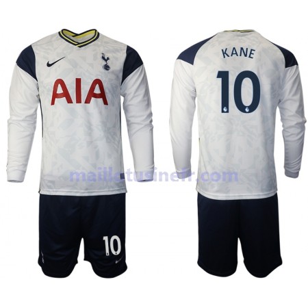 Maillot de Foot Tottenham Hotspur Harry Kane 10 Domicile 2020-21 Manches Longues - Enfant